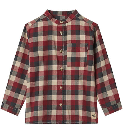 Wheat Skjorte - Willum - Red Blue Check