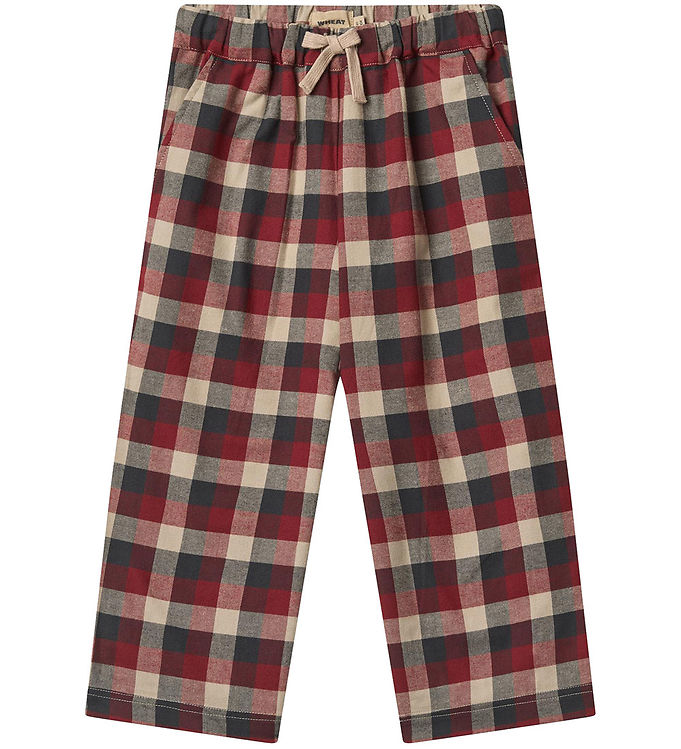 Wheat Bukser - Sasha - Red Blue Check