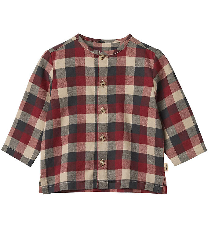 Wheat Skjorte - Shelby - Red Blue Check