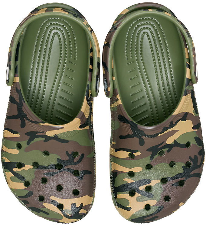 Crocs Sandaler - Classic Camouflage Clog K - Army Green/Multi