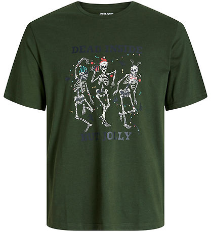 Jack & Jones T-shirt - Jjnoel - XMAS - Kombu Green