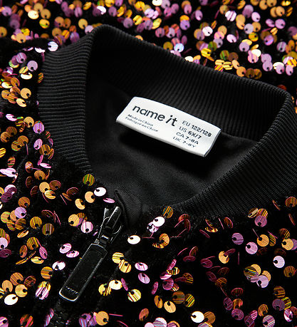Name It Bomberjakke - NkfRunica - Gold Colour m. Palietter