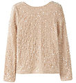 Name It Bluse - NkfRusitta - Jet Stream/Black Bow m. Palietter