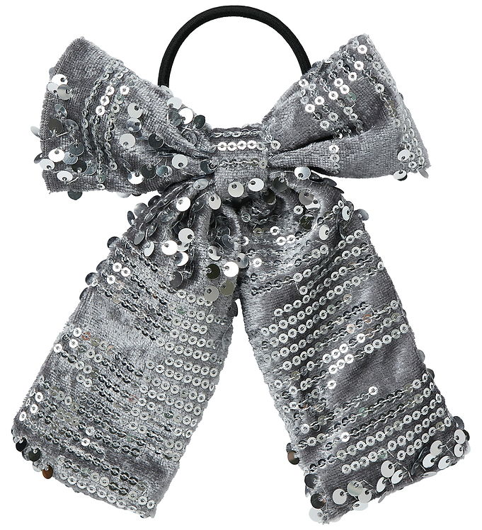 Name It Hårelastik m. Sløjfe - NkfRunica - Lava Smoke m. Paliett