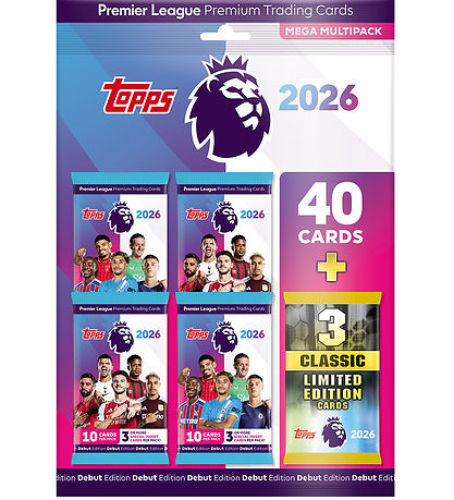 Fodboldkort - Topps  Premier League - Mega Multipack - 43 Kort