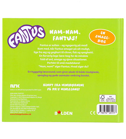 Forlaget Bolden Billedbog - Nam-Nam, Fantus! - En Smage Bog - Da