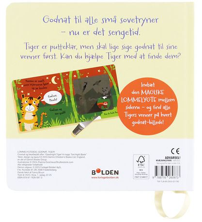 Forlaget Bolden Billedbog - Godnat, Tiger! - Lommelygtebog