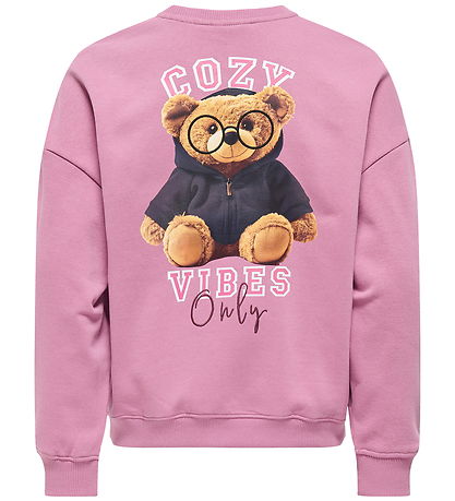 Kids Only Sweatshirt - KogBila - Mauve Orchid/Cozy