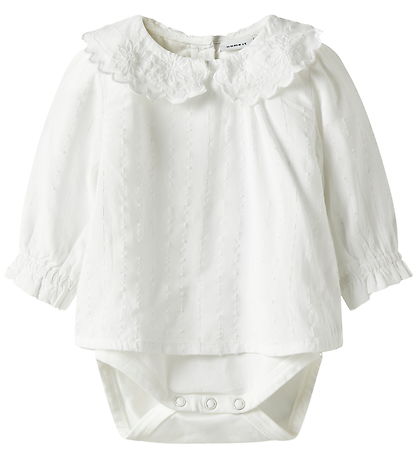 Name It Skjortebody - NbFRixi - Bright White/Lurex
