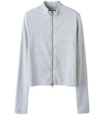 LMTD Cardigan - Rib - NlfHinaja - Light Grey Melange