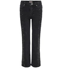 Kids Only Denimbukser - KogJuicy - Washed Black/Rhinestones