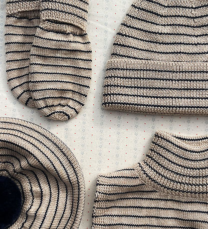 Konges Sløjd Hue - Uld - Strik - Louli - Stripe Bluie