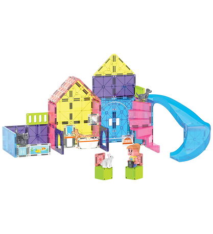 Magna Tiles Magnetsæt - 50 Dele - Pet Playhouse