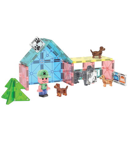Magna-Tiles Magnetsæt - 27 Dele - Doggy Daycare