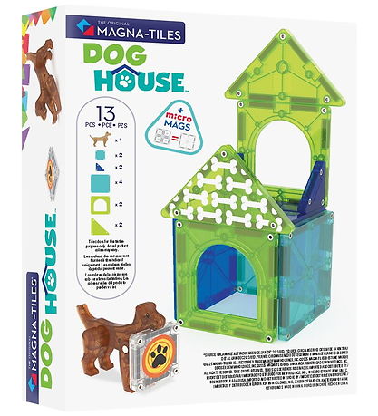 Magna-Tiles Magnetsæt - 13 Dele - Dog House