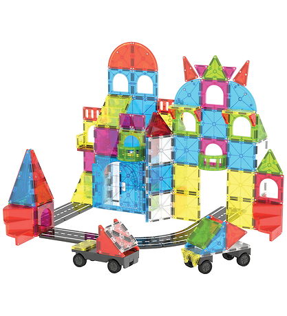 Magna-Tiles Magnetsæt - 110 Dele - City Center + MicroMAGS