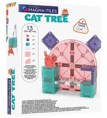 Magna-Tiles Magnetsæt - 13 Dele - Cat Tree + MicroMAGS