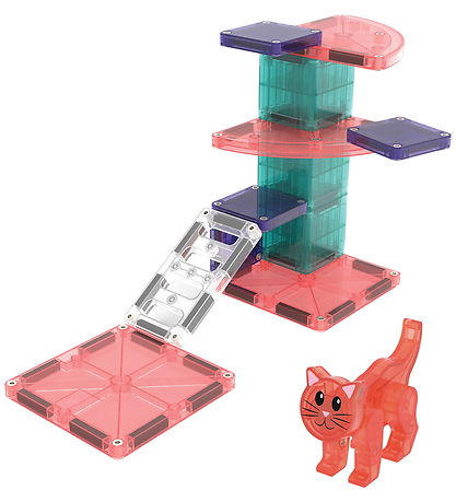 Magna-Tiles Magnetsæt - 13 Dele - Cat Tree + MicroMAGS