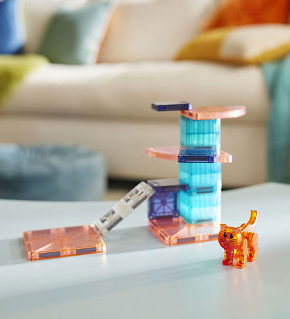 Magna-Tiles Magnetsæt - 13 Dele - Cat Tree + MicroMAGS