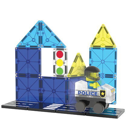 Magna-Tiles Magnetsæt - 20 Dele - Police Patrol