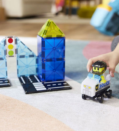 Magna-Tiles Magnetsæt - 20 Dele - Police Patrol