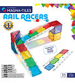 Magna-Tiles Magnetsæt - 33 Dele - Small Rail Racer + MicroMAGS