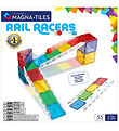 Magna-Tiles Magnetsæt - 33 Dele - Small Rail Racer + MicroMAGS Magna-Tiles Magnetsæt - 33 Dele - Small Rail Racer + MicroMAGS