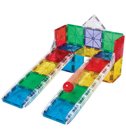 Magna-Tiles Magnetsæt - 33 Dele - Small Rail Racer + MicroMAGS