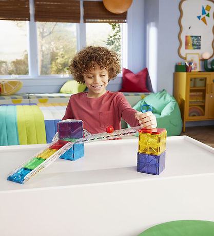 Magna-Tiles Magnetsæt - 33 Dele - Small Rail Racer + MicroMAGS