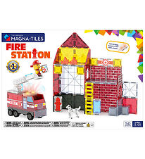 Magna-Tiles Magnetsæt - 50 Dele - Fire Station + MicroMAGS Magna-Tiles Magnetsæt - 50 Dele - Fire Station + MicroMAGS