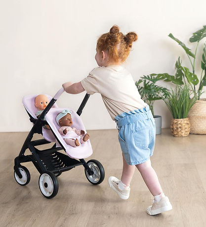 Smoby Maxi-Cosi - Tvillingedukkevogn - Pink