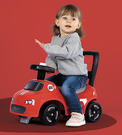 Smoby Gåvogn - Red Auto Ride-On