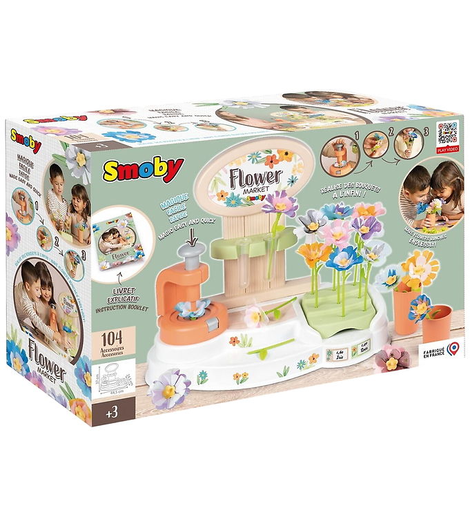 Smoby Kreasæt - Blomstermarked - 104 Dele