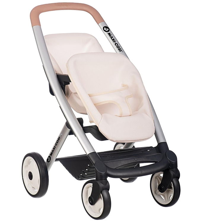 Smoby Tvillingeklapvogn Til Dukker - Maxi-Cosi - Beige
