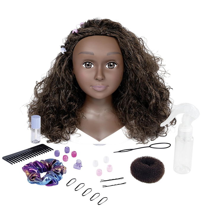 Smoby Easy to Style - Stylingdukke med tilbehør, brun/multifarvet