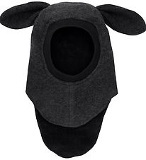 Huttelihut Elefanthue - Uld - 2-lags - Dark Grey Melange m. Ører