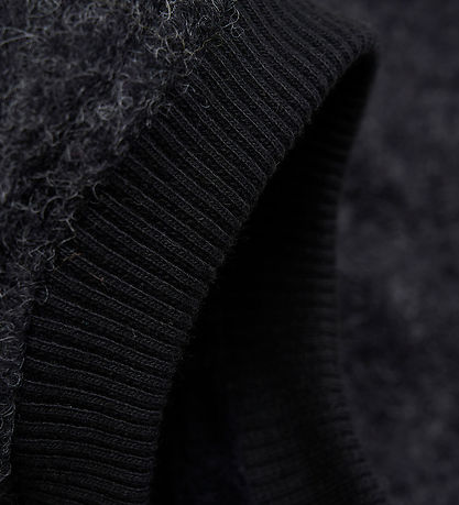 Huttelihut Elefanthue - Uld - 2-lags - Dark Grey Melange m. Ører