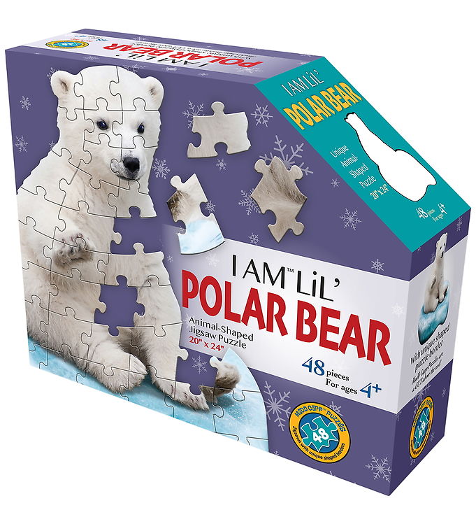 Madd Capp Puzzles Puslespil - I Am LiL' Polar Bear - 48 Brikker