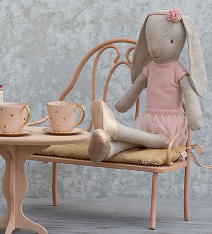 Maileg Miniature Vintage Bænk - Rosa