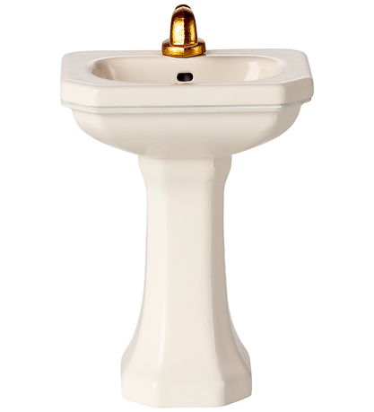 Maileg Miniature Badeværelsesvask - Mus - Råhvid