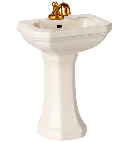 Maileg Miniature Badeværelsesvask - Mus - Råhvid