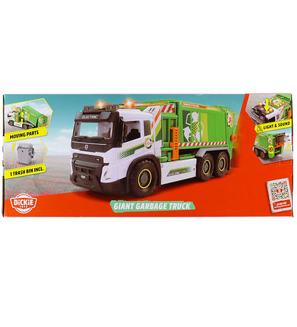 Dickie Toys Arbejdsmaskine - Skraldebil - Lys/Lyd