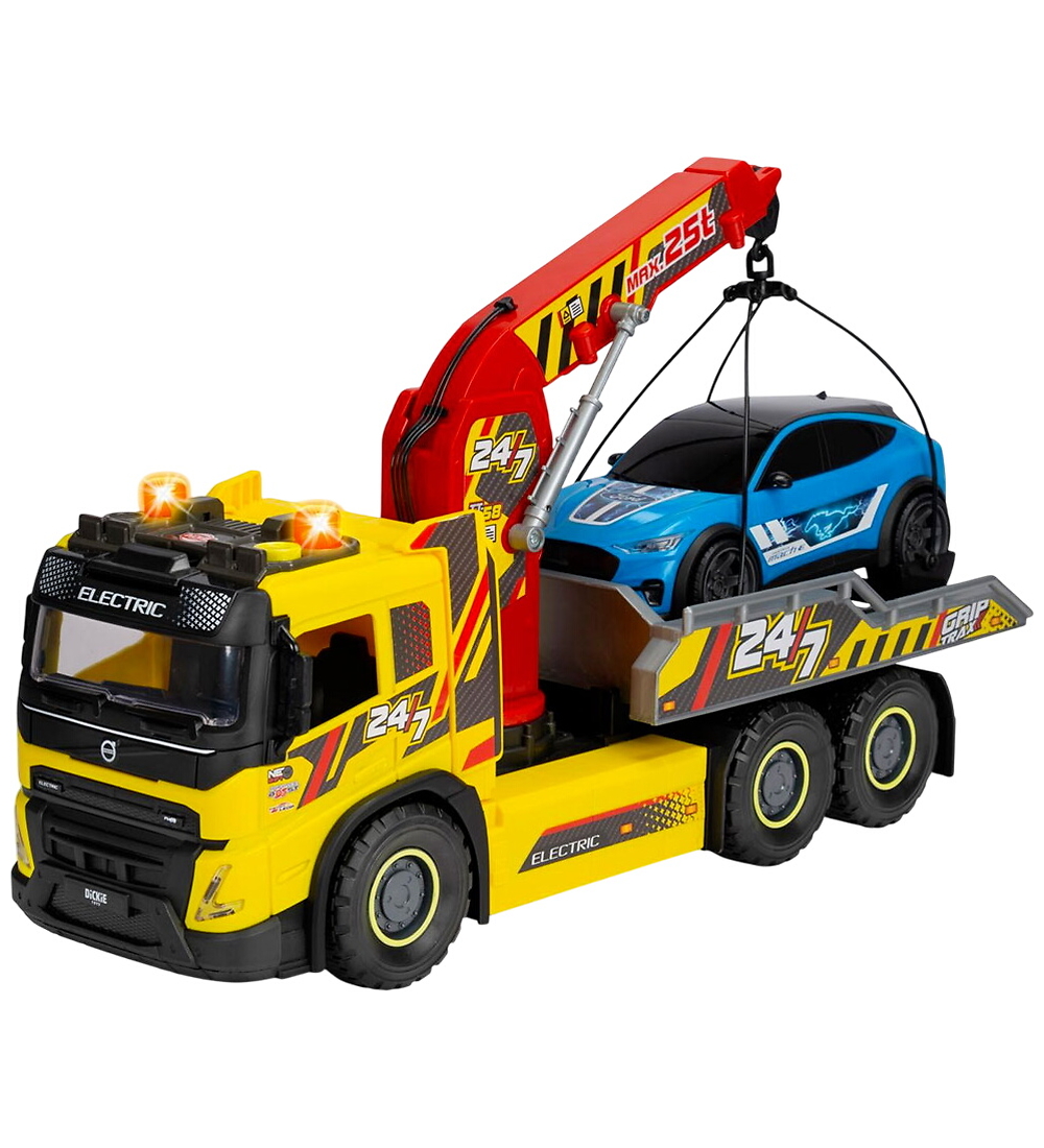 Dickie Toys LKW - Giant Abschleppwagen/Ford Mustang - Licht/Ton - Dickie Toys - One Size - Autos