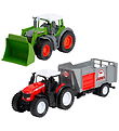 Dickie Toys Traktorsæt m. Trailer - 2-pak Dickie Toys Traktorsæt m. Trailer - 2-pak