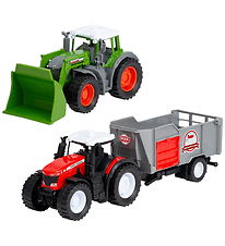 Dickie Toys Traktorsæt m. Trailer - 2-pak Dickie Toys Traktorsæt m. Trailer - 2-pak