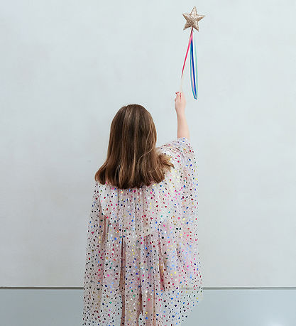 Mimi & Lula Kappe - Beige Rainbow Hearts