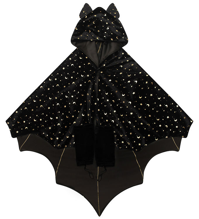 Mimi & Lula Kappe m. Hætte - Black Bat Halloween