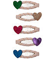 Mimi & Lula Hårspænder - 5-pak - 4 cm - Mini Jazzy Heart Dancing Mimi & Lula Hårspænder - 5-pak - 4 cm - Mini Jazzy Heart Dancing