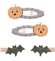 Mimi & Lula Hårspænder - 4-pak - Pumpkin & Bat Halloween