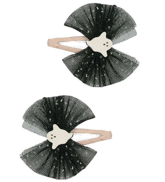 Mimi & Lula Hårspænder - 2-pak - 5 cm - Ghost Tulle Halloween